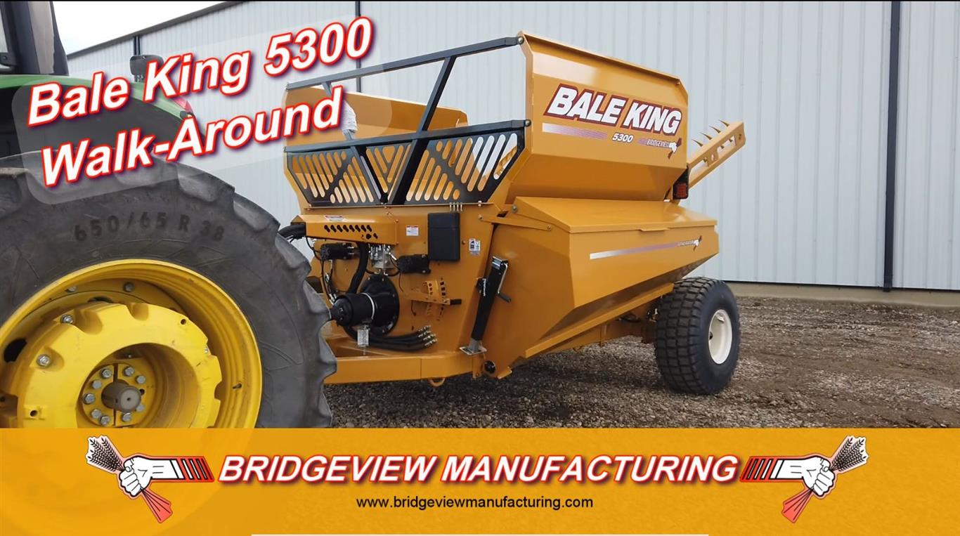 Bridgeview - Bale King 5300 TR 3 Bale Processor