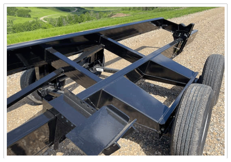 Flexcart 48 header trailer tandem rear axles