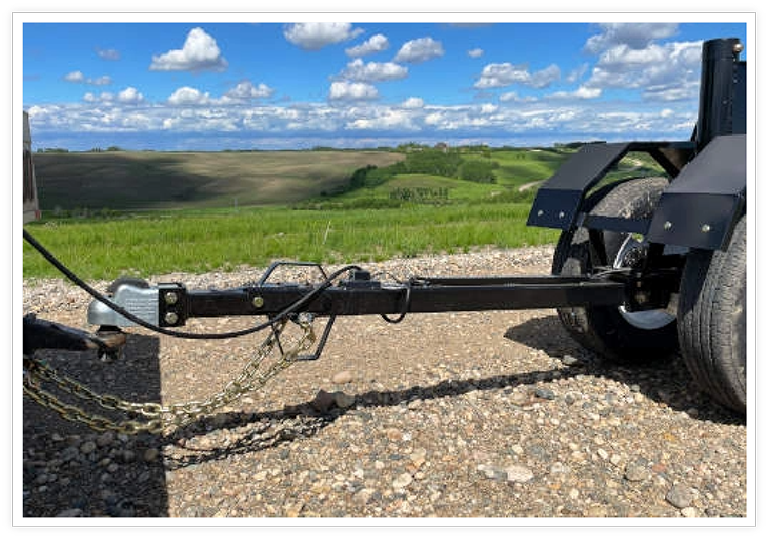 Flexcart 48 header trailer telescoping hitch