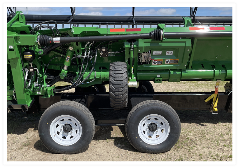 Flexcart 48 header trailer tire detail