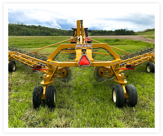 Rake frame and wheel layout