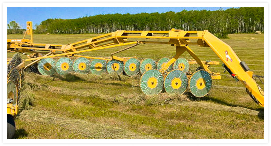 Rake setup in field conditions